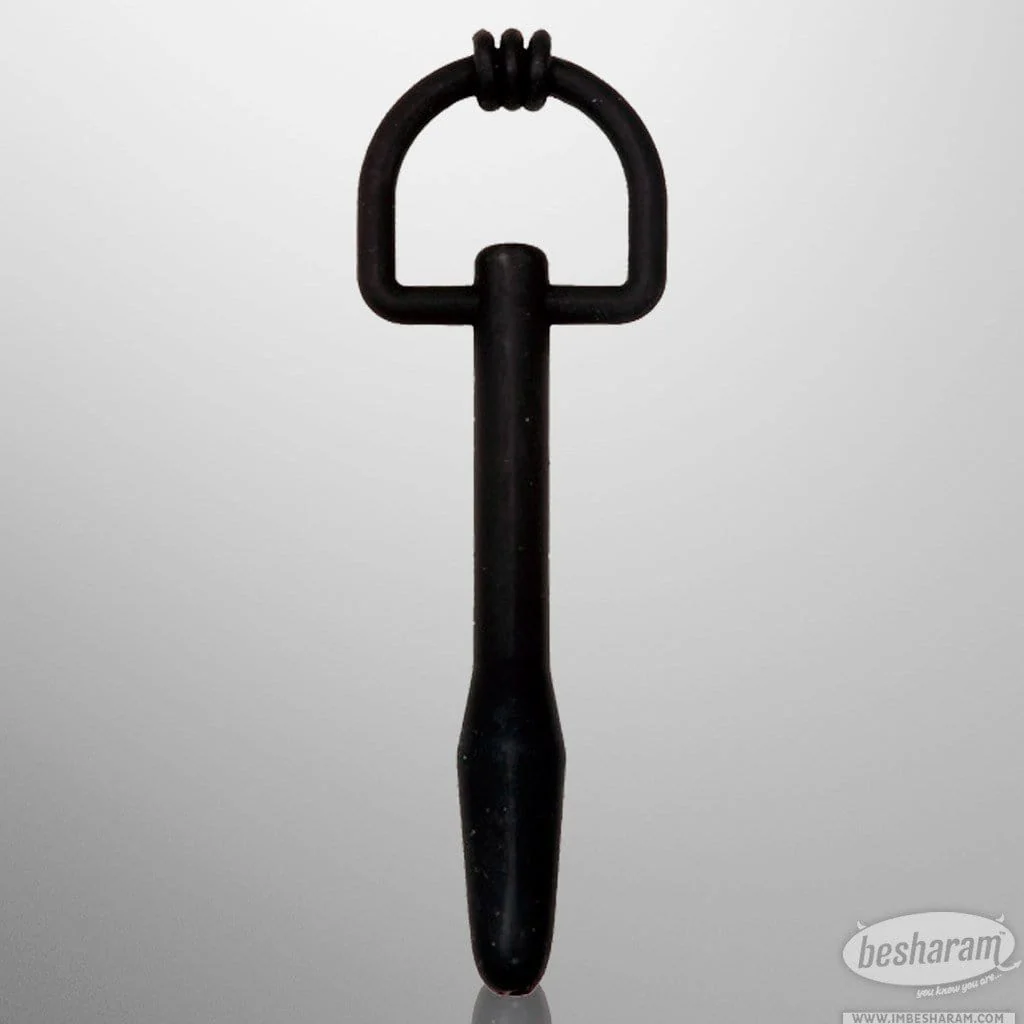 XR Hallows D-Ring Silicone Cum-Thru Penis Plug - Image 2