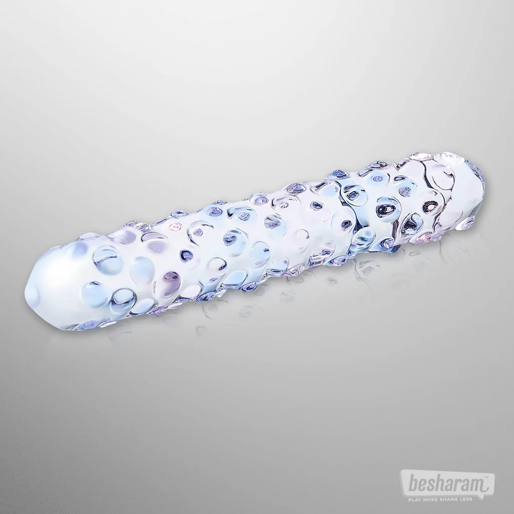Glas Purple Rose Nubby Dildo - Image 3