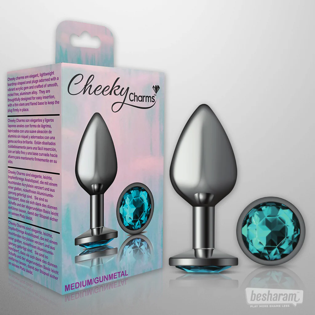 Viben Cheeky Charms Gunmetal Butt Plug - Image 2