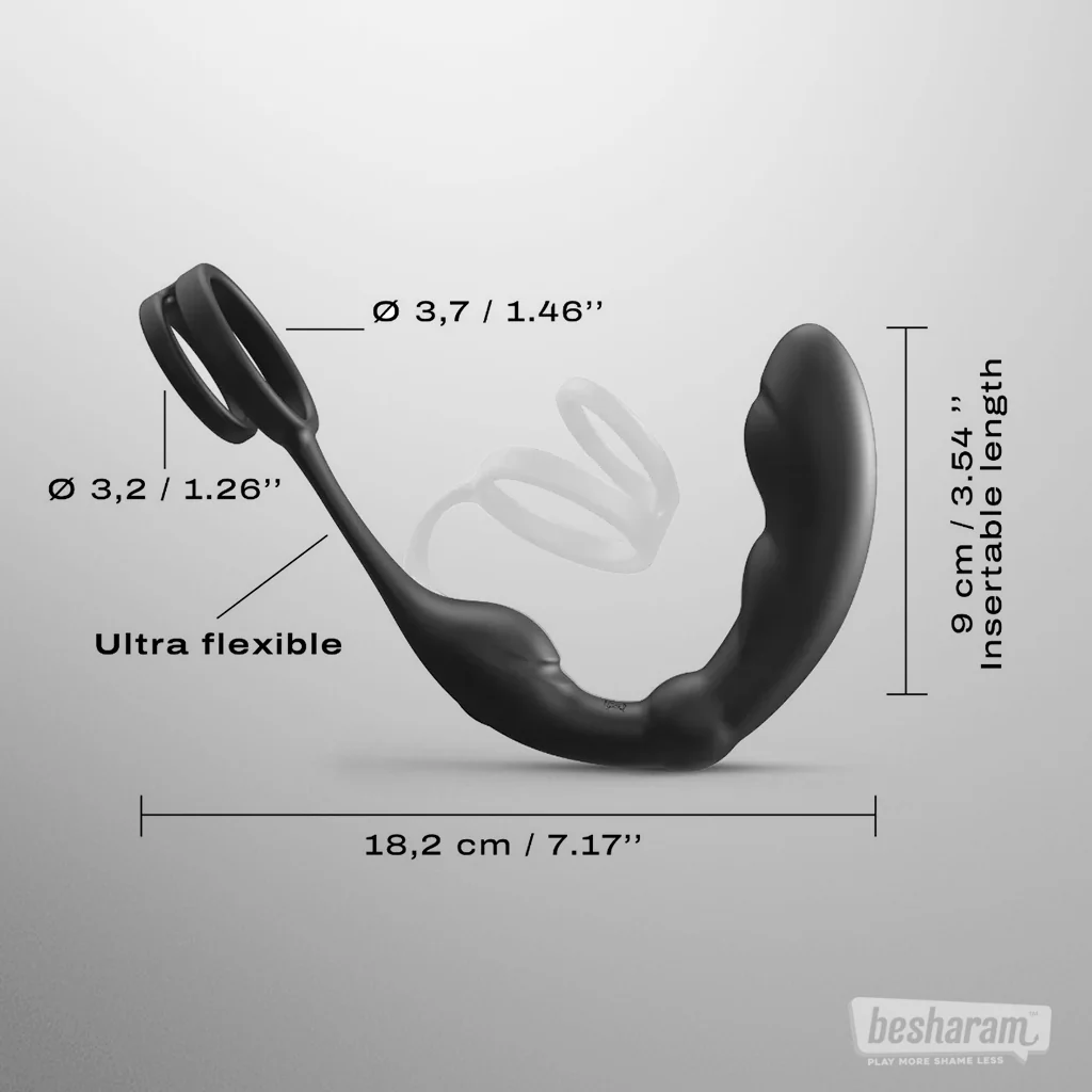 Dorcel P-Ring Prostate Massager w Cock Ring - Image 5