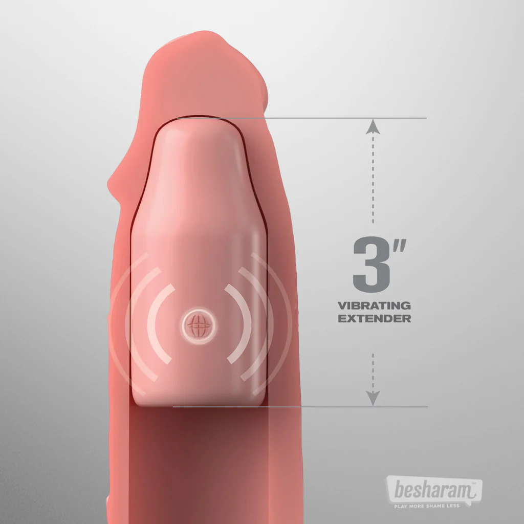 Fantasy X-tensions 3" Vibrating Penis Sleeve with Remote - Image 3