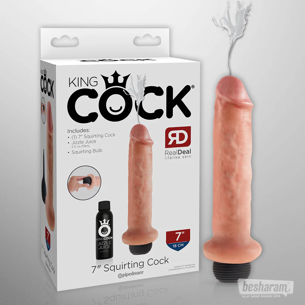 King Cock 7" Squirting Realistic Dildo - Image 5