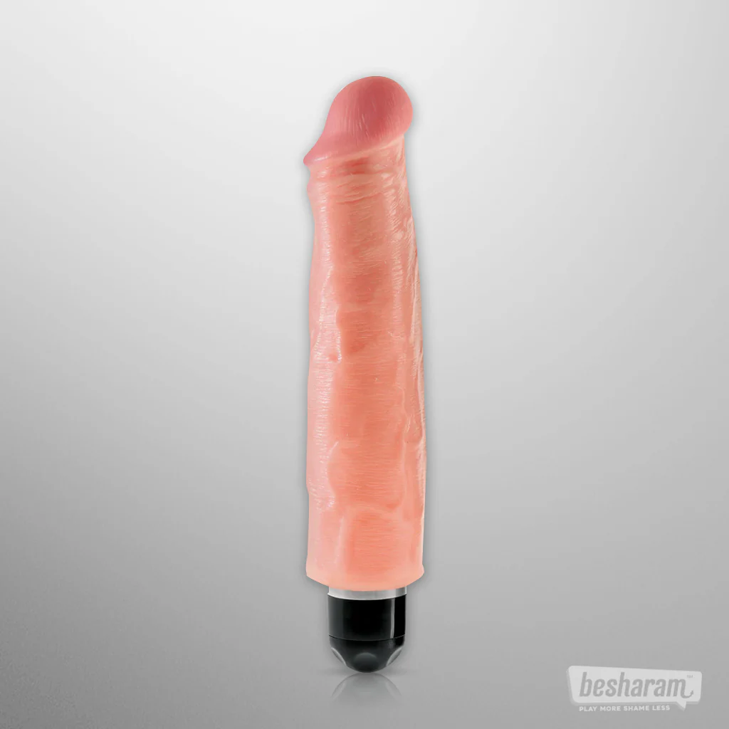 King Cock 7" Stiffy Realistic Dildo + Vibration - Image 3