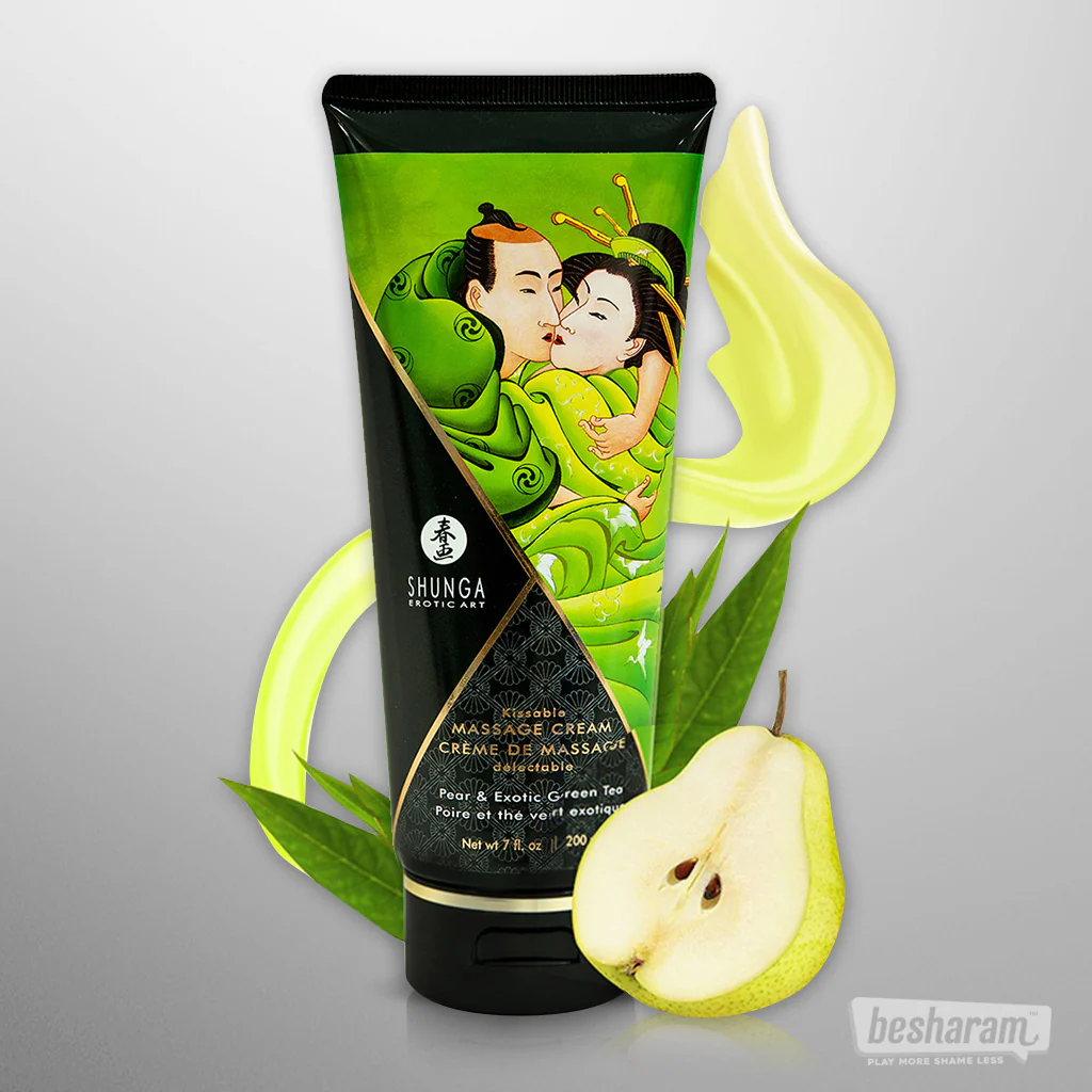 Shunga Kissable Pear Massage Cream - Image 2